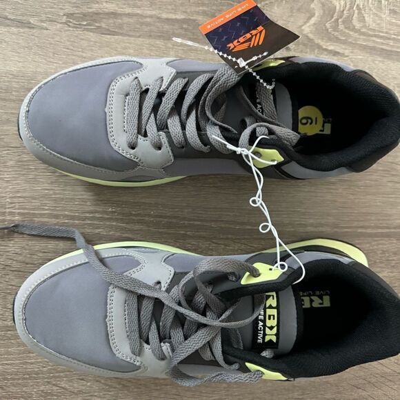 New Mens REEBOKRUGGED RUNNER SHOES LOW Size 9 GREEN/GRAY Color - Picture 2 of 4